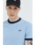 Superdry Памучна тениска в синьо меланж на - Pepit.bg