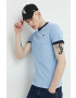 Superdry Памучна тениска в синьо меланж на - Pepit.bg