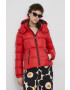 Superdry Пухено яке в червено със зимна изолация - Pepit.bg
