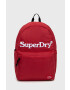 Superdry Раница в червено голям размер с изчистен дизайн - Pepit.bg