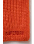 Superdry Шал с вълна в оранжево с изчистен дизайн - Pepit.bg