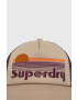 Superdry Шапка с козирка в кафяво с десен - Pepit.bg