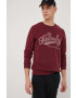 Superdry Суичър мъжка в бордо с принт - Pepit.bg