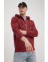 Superdry Суичър в бордо с изчистен дизайн - Pepit.bg