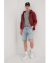 Superdry Суичър в бордо с изчистен дизайн - Pepit.bg