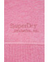 Superdry Суичър в розово меланж на - Pepit.bg