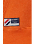 Superdry Суичър дамски в оранжево с апликация - Pepit.bg