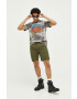 Superdry Тениска в сиво с десен - Pepit.bg