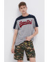 Superdry Тениска мъжка в сиво с принт - Pepit.bg