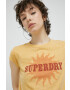 Superdry Тениска в жълто - Pepit.bg