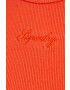 Superdry Топ дамски в оранжево - Pepit.bg