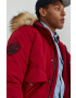 Superdry Яке в червено със зимна изолация - Pepit.bg