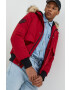 Superdry Яке в червено със зимна изолация - Pepit.bg