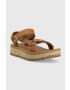 Teva Кожени сандали Universal Ceres в кафяво с платформа 1139950 - Pepit.bg