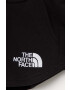 The North Face Детски памучен къс панталон в черно с апликация - Pepit.bg
