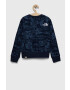 The North Face Детски памучен суичър в тъмносиньо с апликация - Pepit.bg