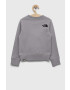 The North Face Детски памучен суичър в сиво с апликация - Pepit.bg