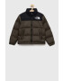 The North Face Детско пухено яке в зелено - Pepit.bg