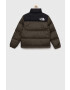 The North Face Детско пухено яке в зелено - Pepit.bg
