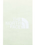 The North Face Памучен суичър в зелено с качулка с принт - Pepit.bg