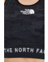 The North Face Спортен сутиен в черно с десен - Pepit.bg