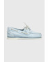Timberland Кожени мокасини Classic Boat в синьо с равна подметка TB0A2NAADU21 - Pepit.bg