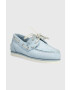 Timberland Кожени мокасини Classic Boat в синьо с равна подметка TB0A2NAADU21 - Pepit.bg