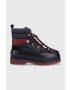 Tommy Hilfiger Апрески Laced Outdoor Boot в тъмносиньо - Pepit.bg