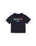 Tommy Hilfiger Бебешка тениска в тъмносиньо с принт - Pepit.bg