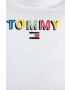 Tommy Hilfiger Бебешка тениска в бяло с принт - Pepit.bg