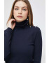 Tommy Hilfiger Блуза с дълги ръкави в тъмносиньо с поло - Pepit.bg
