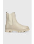 Tommy Hilfiger Боти челси Zip Boot в бежово с равна подметка - Pepit.bg