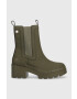 Tommy Hilfiger Боти челси Heeled Chelsey Boot Bio в зелено с висок ток - Pepit.bg