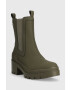 Tommy Hilfiger Боти челси Heeled Chelsey Boot Bio в зелено с висок ток - Pepit.bg