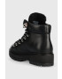Tommy Hilfiger Боти Leather Outdoor Flat Boot в черно с платформа с лека изолация - Pepit.bg