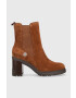 Tommy Hilfiger Боти Outdoor High Heel Boot в кафяво с висок ток - Pepit.bg