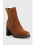 Tommy Hilfiger Боти Outdoor High Heel Boot в кафяво с висок ток - Pepit.bg