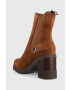 Tommy Hilfiger Боти Outdoor High Heel Boot в кафяво с висок ток - Pepit.bg
