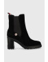 Tommy Hilfiger Боти Outdoor High Heel Boot в черно с висок ток - Pepit.bg