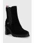 Tommy Hilfiger Боти Outdoor High Heel Boot в черно с висок ток - Pepit.bg