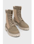 Tommy Hilfiger Боти Th Casual Lace Up Boot в бежово с равна подметка - Pepit.bg