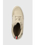 Tommy Hilfiger Боти Wedge Sneaker Boot в бежово със скосена платформа - Pepit.bg