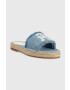 Tommy Hilfiger Чехли DENIM FLAT SANDAL в синьо FW0FW07095 - Pepit.bg