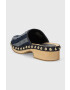 Tommy Hilfiger Чехли TH DENIM CONTRAST CLOG в тъмносиньо с платформа FW0FW07410 - Pepit.bg