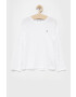 Tommy Hilfiger Детска блуза с дълги ръкави (2 броя) (2-pack) в бяло с изчистен дизайн - Pepit.bg