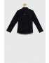 Tommy Hilfiger Детска памучна риза в тъмносиньо - Pepit.bg