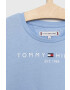 Tommy Hilfiger Детска памучна тениска в синьо - Pepit.bg