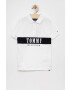 Tommy Hilfiger Детска тениска с яка в бяло с апликация - Pepit.bg