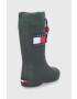 Tommy Hilfiger Детски гумени ботуши в зелено - Pepit.bg