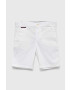 Tommy Hilfiger Детски къси панталони в бяло с регулируема талия - Pepit.bg